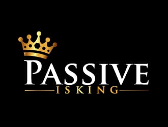 Passive is King logo design by ElonStark