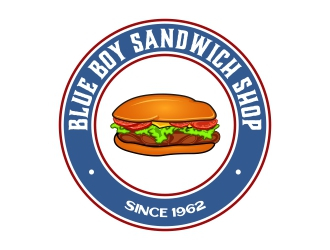 Blue Boy Sandwich Shop logo design by rizuki