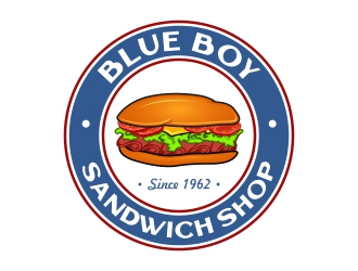 Blue Boy Sandwich Shop logo design by rizuki