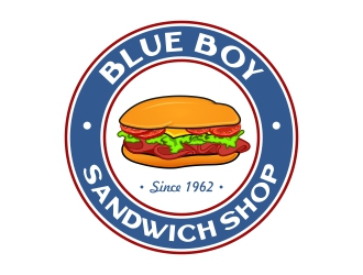 Blue Boy Sandwich Shop logo design by rizuki