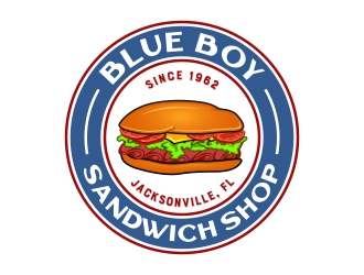 Blue Boy Sandwich Shop logo design by rizuki