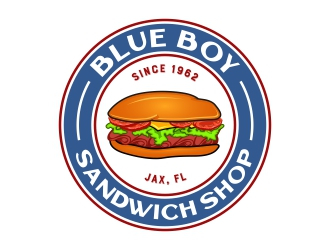 Blue Boy Sandwich Shop logo design by rizuki