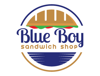 Blue Boy Sandwich Shop logo design by MonkDesign