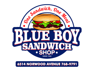 Blue Boy Sandwich Shop logo design by yans