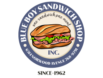 Blue Boy Sandwich Shop logo design by Suvendu