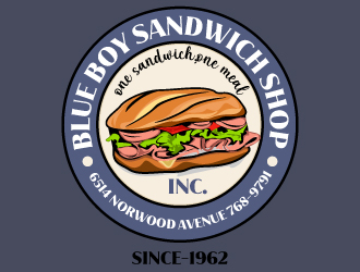 Blue Boy Sandwich Shop logo design by Suvendu
