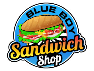 Blue Boy Sandwich Shop logo design by Suvendu