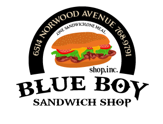 Blue Boy Sandwich Shop logo design by Suvendu