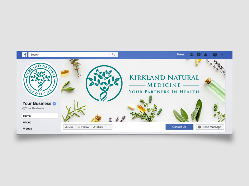 Kirkland Natural Medicine logo design by labo