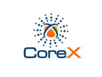 CoreX logo design by M J