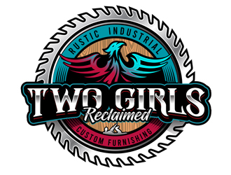 Two Girls Reclaimed logo design by DreamLogoDesign