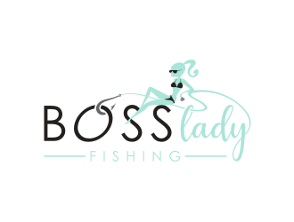 Boss Lady Fishing logo design by superiors