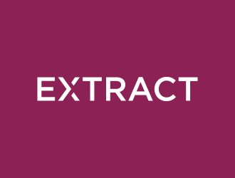 Extract logo design by GassPoll