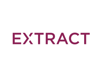Extract logo design by GassPoll