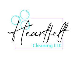 Heartfelt Cleaning LLC logo design by chumberarto