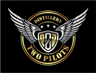 Two Pilots Distillery Inc.  logo design by cintoko
