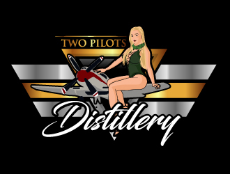 Two Pilots Distillery Inc.  logo design by ElonStark