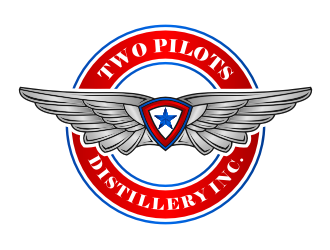 Two Pilots Distillery Inc.  logo design by Gravity