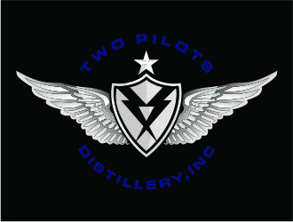 Two Pilots Distillery Inc.  logo design by Shina