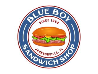 Blue Boy Sandwich Shop logo design by rizuki