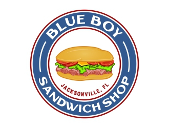 Blue Boy Sandwich Shop logo design by rizuki