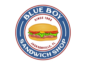 Blue Boy Sandwich Shop logo design by rizuki