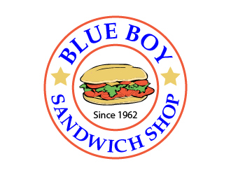 Blue Boy Sandwich Shop logo design by chumberarto