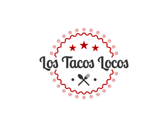Los Tacos Locos  logo design by BlessedArt