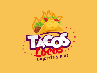 Los Tacos Locos  logo design by fawadyk