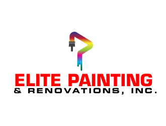 Elite Painting & Renovations, Inc. logo design by ElonStark