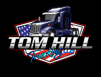 TOM HILL TRUCKING  LLC logo design by 3Dlogos