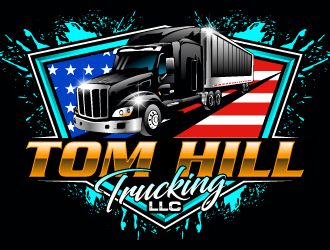TOM HILL TRUCKING  LLC logo design by Suvendu