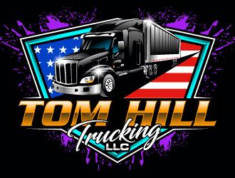 TOM HILL TRUCKING  LLC logo design by Suvendu