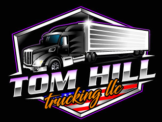 TOM HILL TRUCKING  LLC logo design by Suvendu