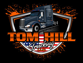 TOM HILL TRUCKING  LLC logo design by Suvendu