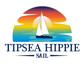 Tipsea Hippie Sail logo design by Suvendu