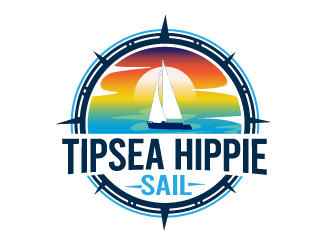 Tipsea Hippie Sail logo design by Suvendu