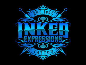 Inked Expressions  logo design by daywalker