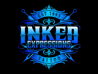 Inked Expressions  logo design by daywalker