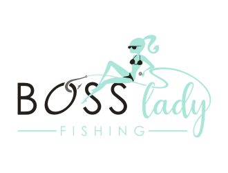 Boss Lady Fishing logo design by superiors