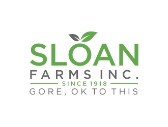 Sloan Farms Inc. logo design by GassPoll