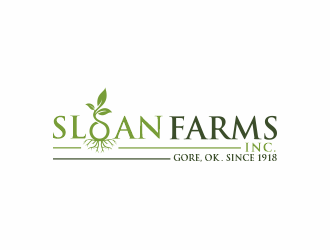 Sloan Farms Inc. logo design by zegeningen