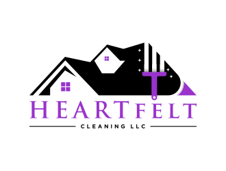 Heartfelt Cleaning LLC logo design by ageseulopi