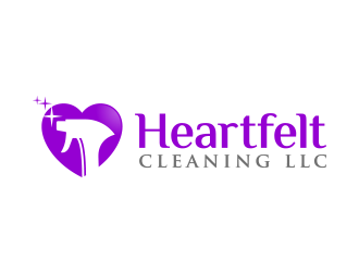 Heartfelt Cleaning LLC logo design by lexipej