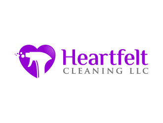 Heartfelt Cleaning LLC logo design by lexipej