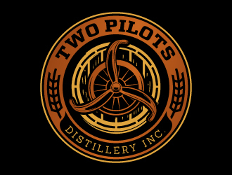 Two Pilots Distillery Inc.  logo design by jaize