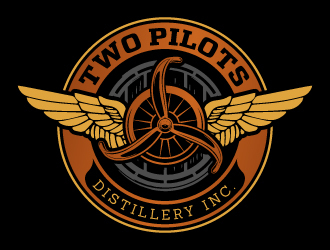 Two Pilots Distillery Inc.  logo design by jaize