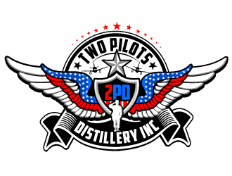 Two Pilots Distillery Inc.  logo design by LucidSketch