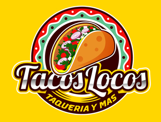 Los Tacos Locos  logo design by DreamLogoDesign