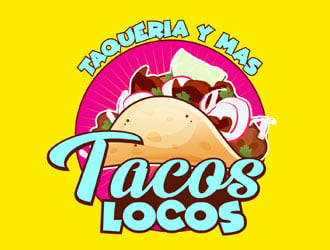 Los Tacos Locos  logo design by LogoInvent
